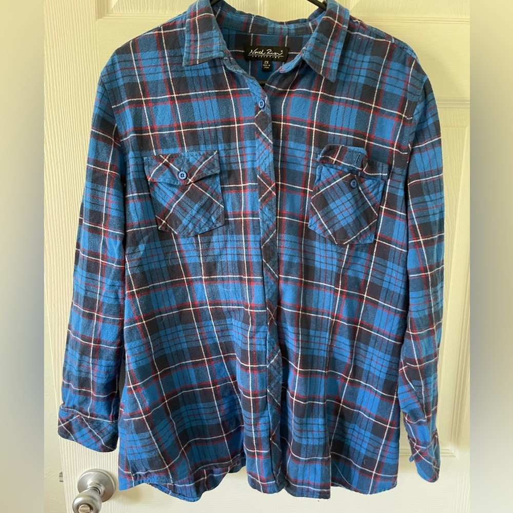 Vintage Blue Flannel